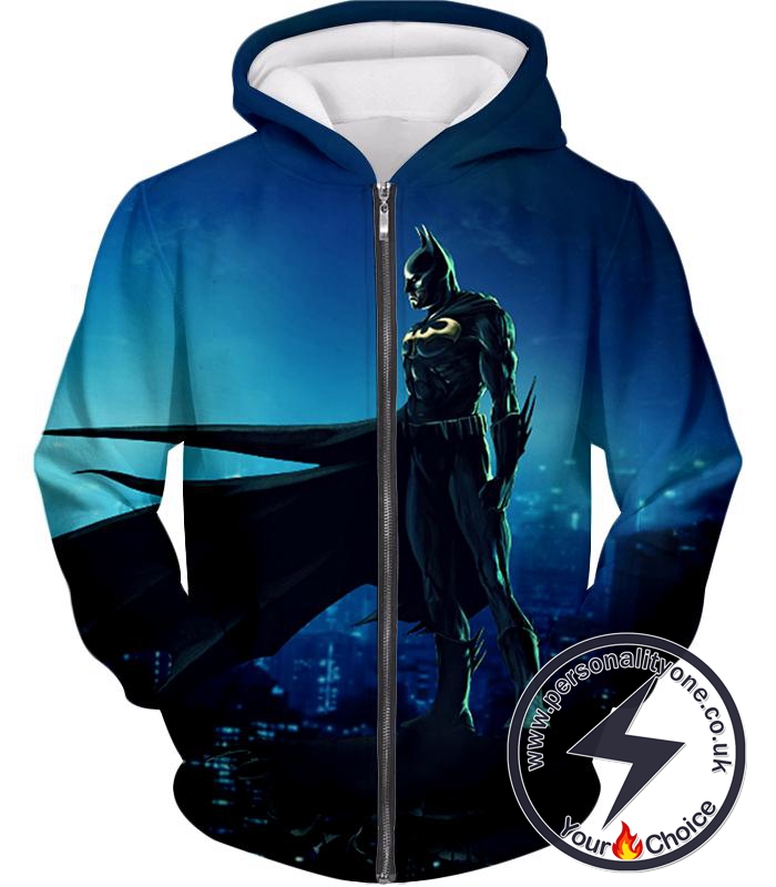 Protecting in the Dark Ultimate Hero Batman Awesome Graphic Zip Up Hoodie